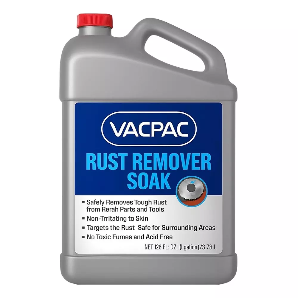 VAC PAC Premium Rust Remover 5 L for Steel, Cast Iron, Aluminum & Chrome, RR5000