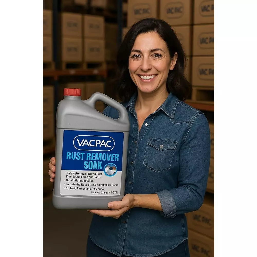 VAC PAC Premium Rust Remover 5 L for Steel, Cast Iron, Aluminum & Chrome, RR5000