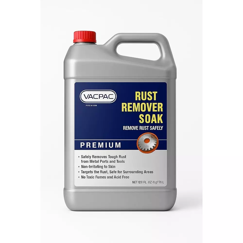 VAC PAC Premium Rust Remover 5 L for Steel, Cast Iron, Aluminum & Chrome, RR5000