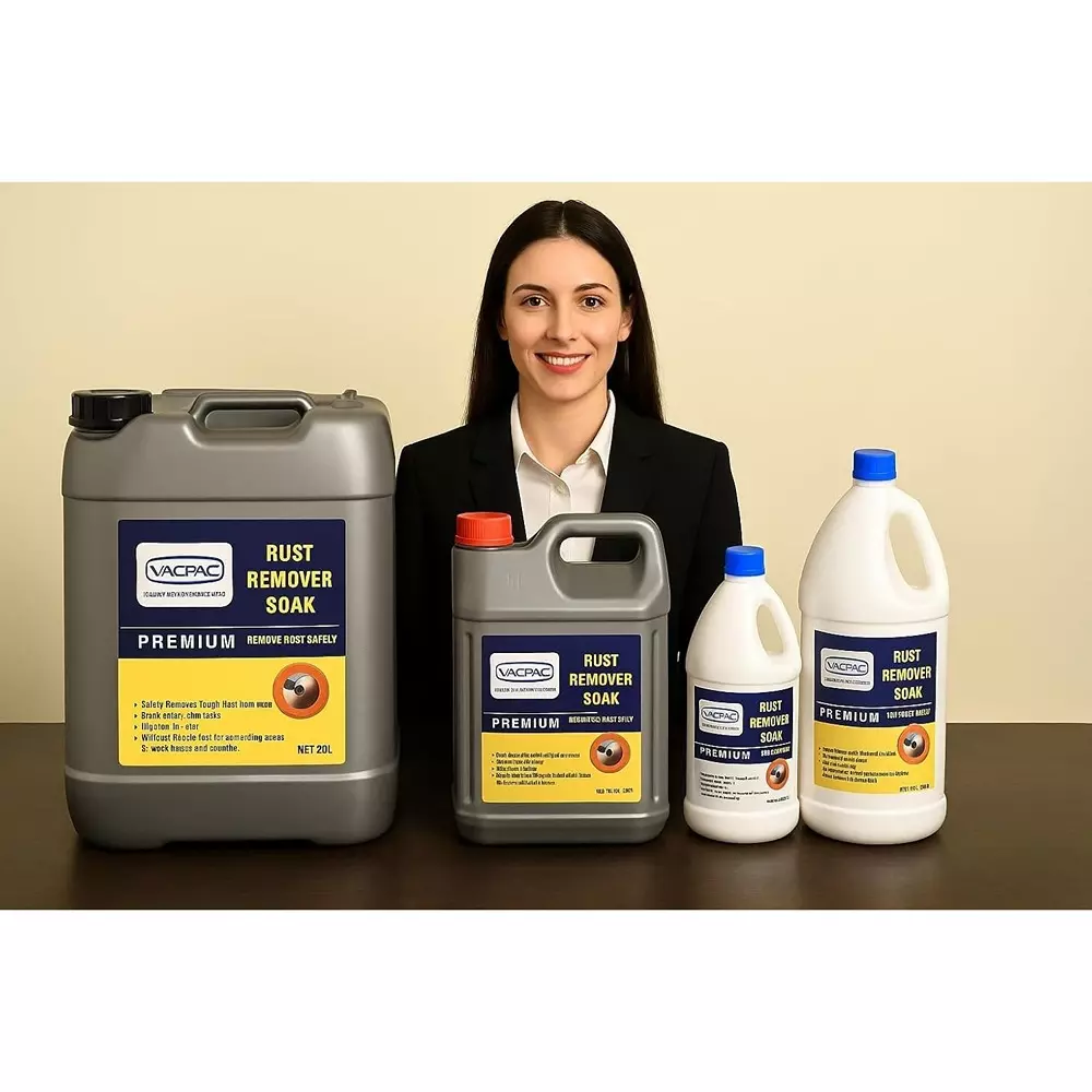 VAC PAC Water-Based Rust & Browning Remover 20 L for Steel, Chrome, Weapons, Tools & Automotive Parts