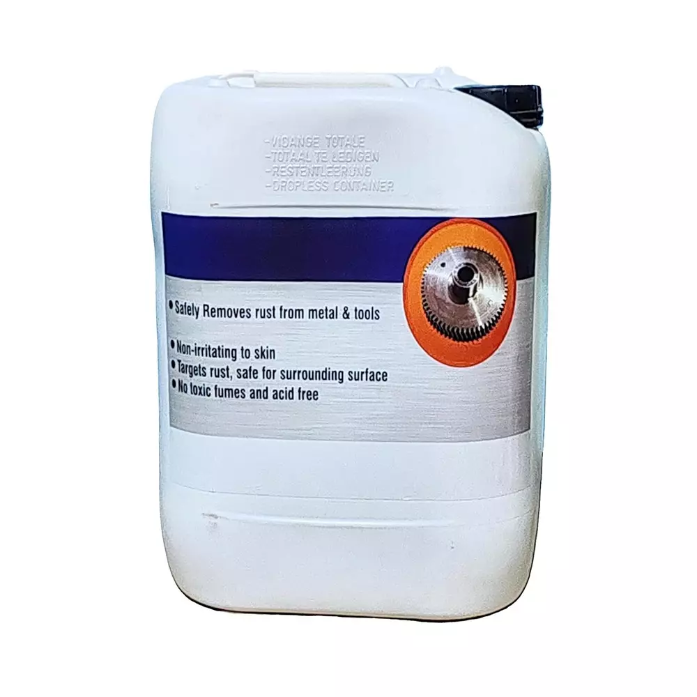 VAC PAC Water-Based Rust & Browning Remover 20 L for Steel, Chrome, Weapons, Tools & Automotive Parts