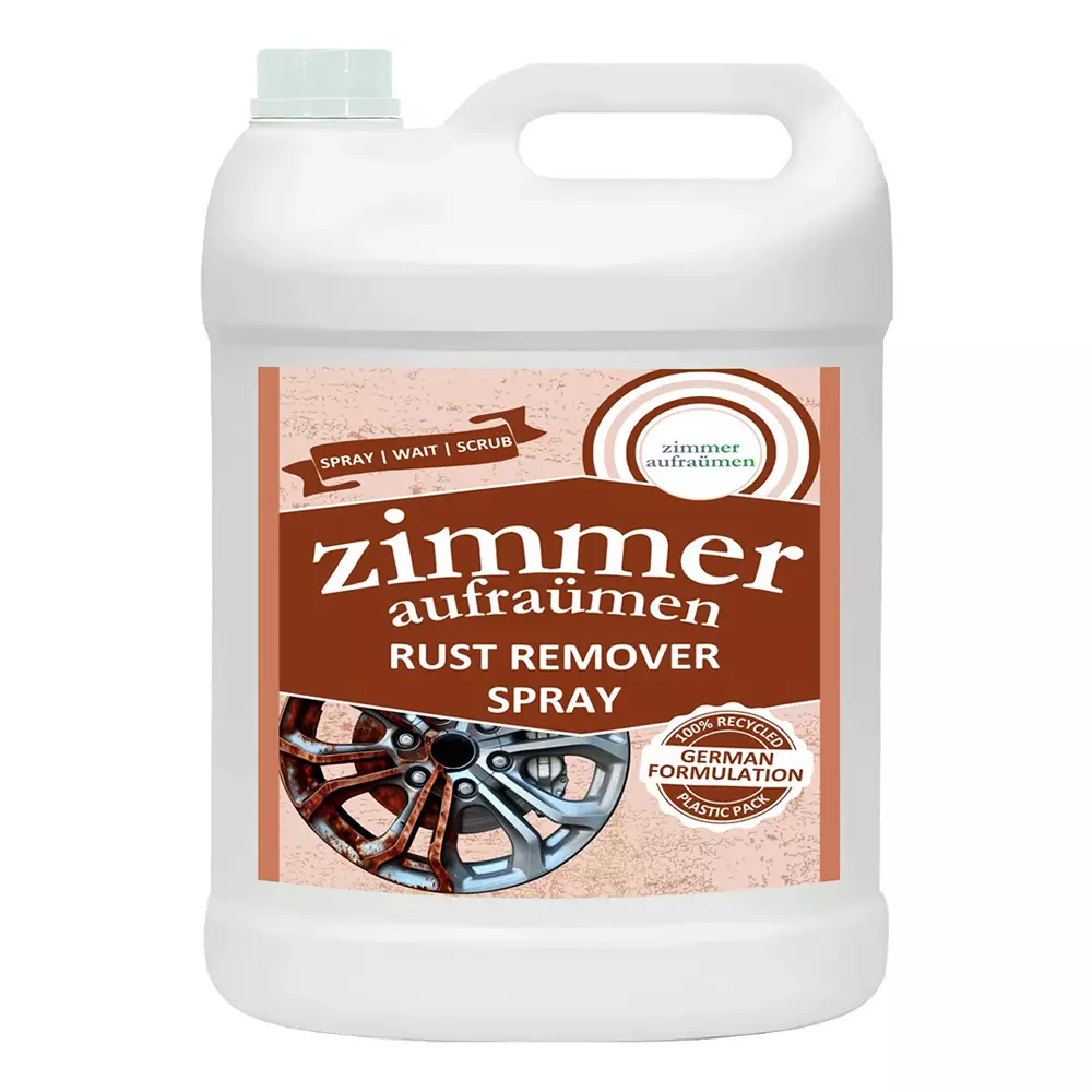 Zimmer Aufraumen Industrial Grade Metal Rust Remover Spray Liquid 5 L Can, ZA-RUST5L
