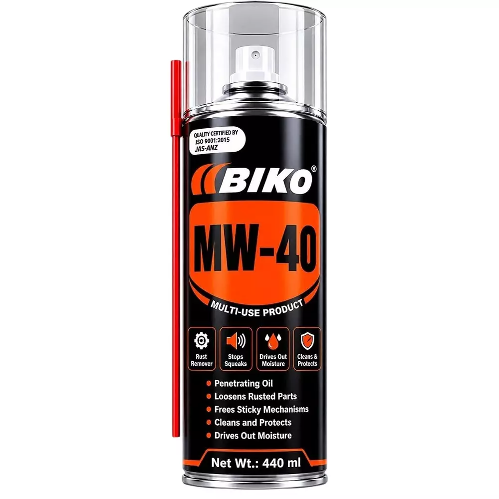 BIKO Multi-Purpose Anti-Rust Spray 440 ml Liquid Can for Metal Parts, MW-40