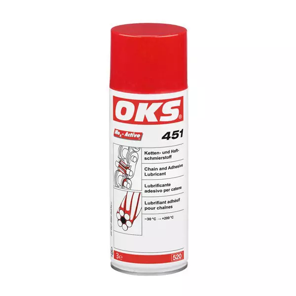 OKS Chain and Adhesive Lubricant Spray 500 ml 300 mm²/s @40°C Viscosity, 451