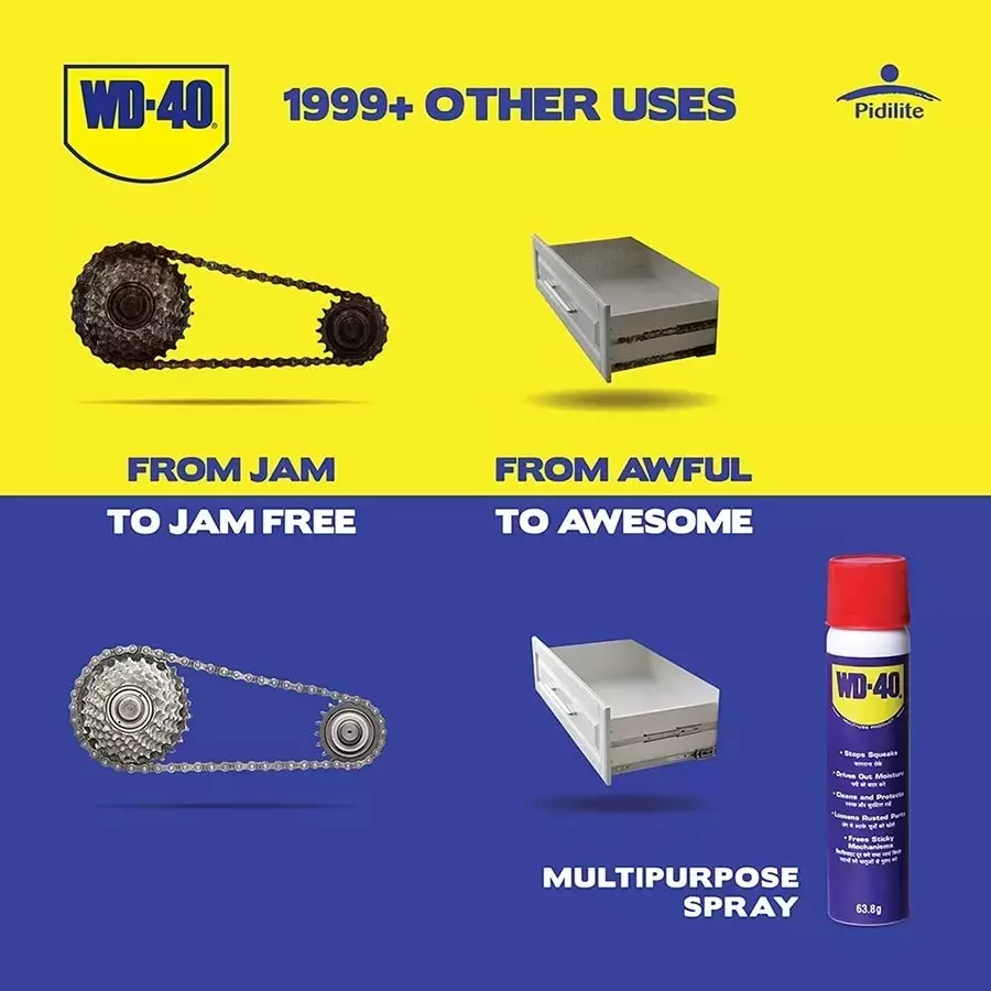 WD-40 Multipurpose Cleaning Spray 63.8 g (Pack of 24)