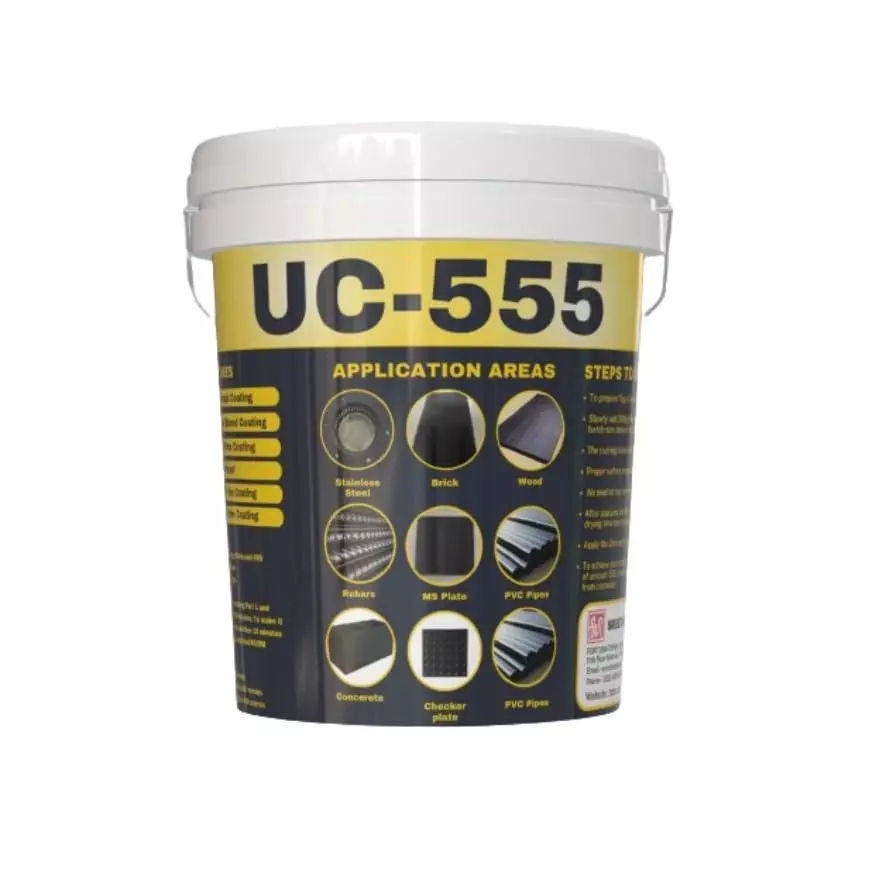 IQSolv UC-555 Rustproof Chemical with VOC Free 30 Kg Bucket Liquid Grey for Interior & Exterior