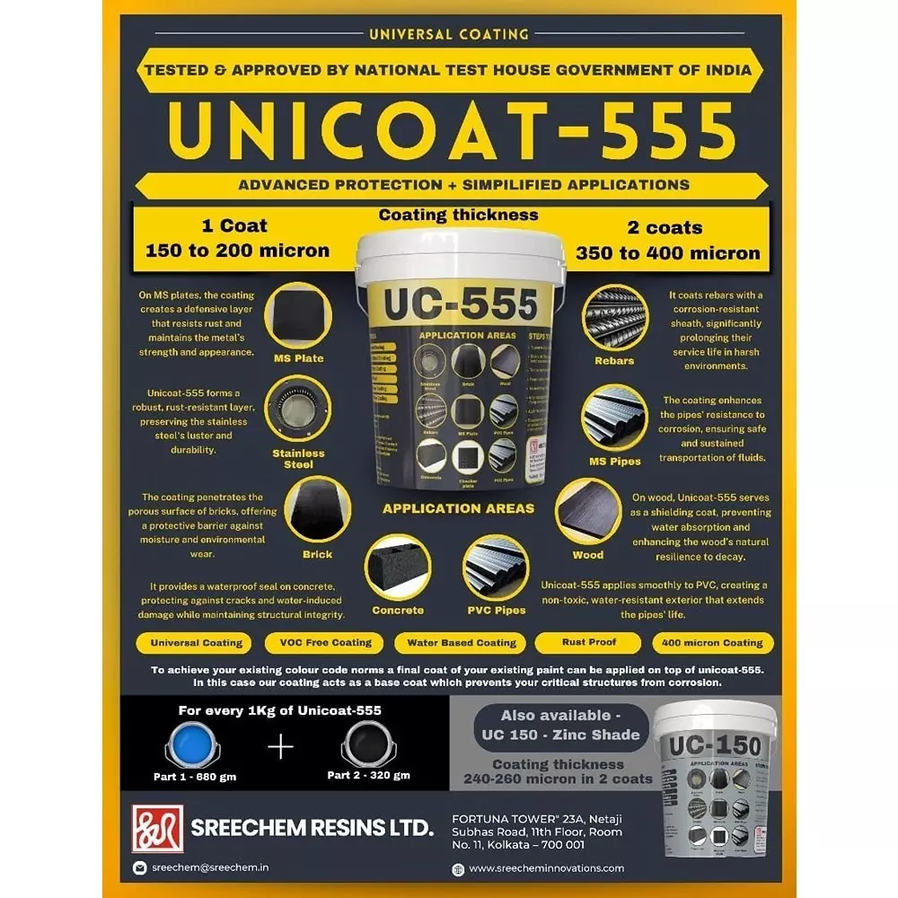 IQSolv UC-555 Rustproof Chemical with VOC Free 30 Kg Bucket Liquid Green for Interior & Exterior