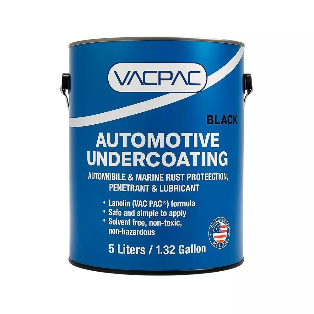 VAC PAC Premium Heavy Duty Rust Protection & Thick Film Coating 5 L for Cars