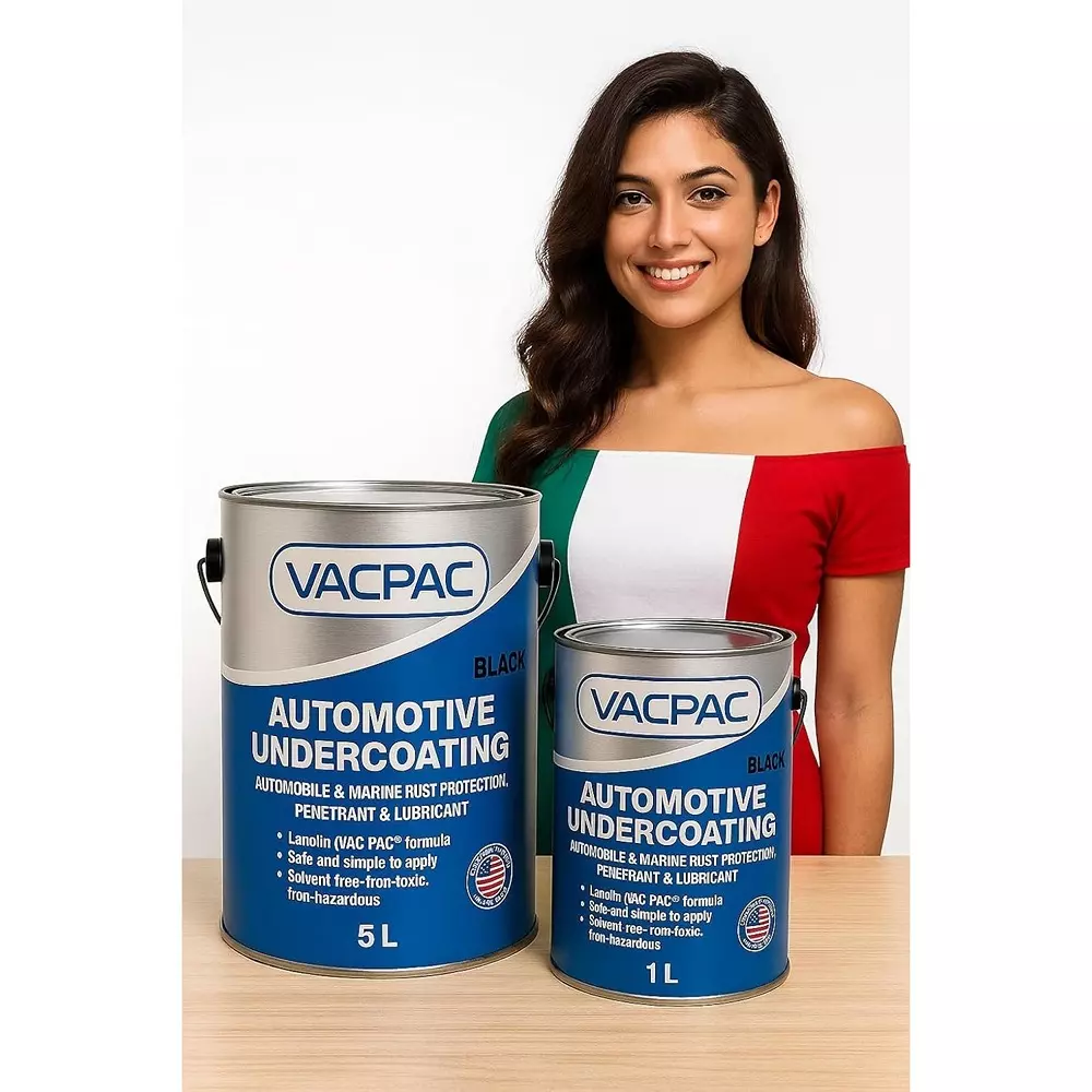 VAC PAC Premium Heavy Duty Rust Protection & Thick Film Coating 5 L for Cars