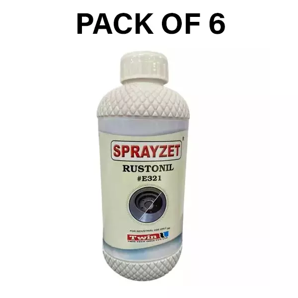 SPRAYZET Rustonil Rust Remover 1 L for Industrial Use, E321 (Pack of 6)