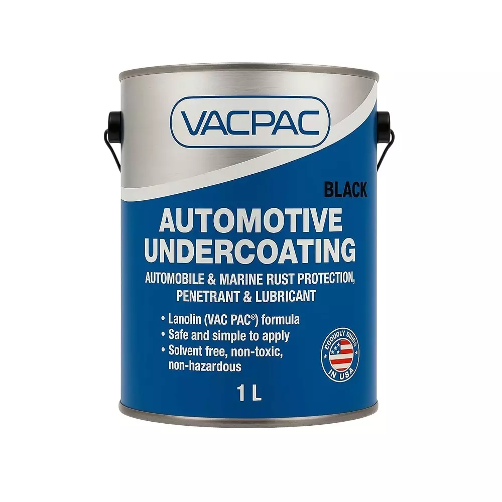 VAC PAC Premium Heavy Duty Rust Protection & Thick Film Coating 1 L for Cars