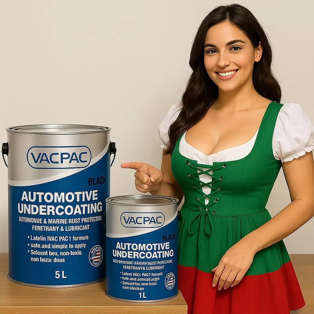 VAC PAC Premium Heavy Duty Rust Protection & Thick Film Coating 1 L for Cars