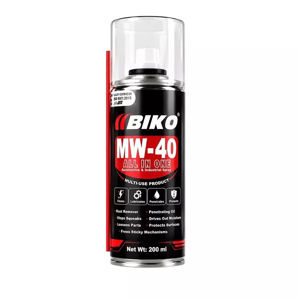 BIKO Multi-Purpose Anti-Rust Spray 200 ml Liquid Can for Metal Parts, MW-40