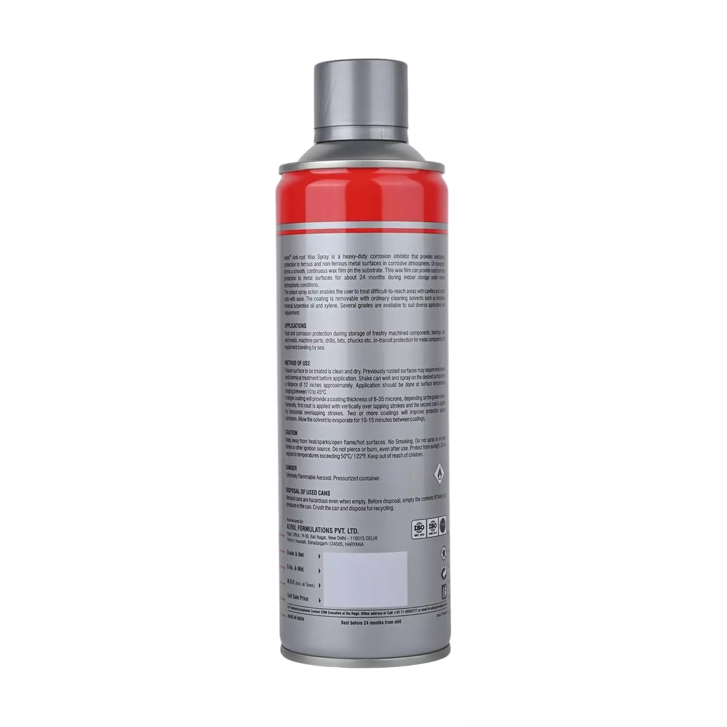 Aerol 223 Anti-Rust Wax Spray 300 g (Pack of 24)