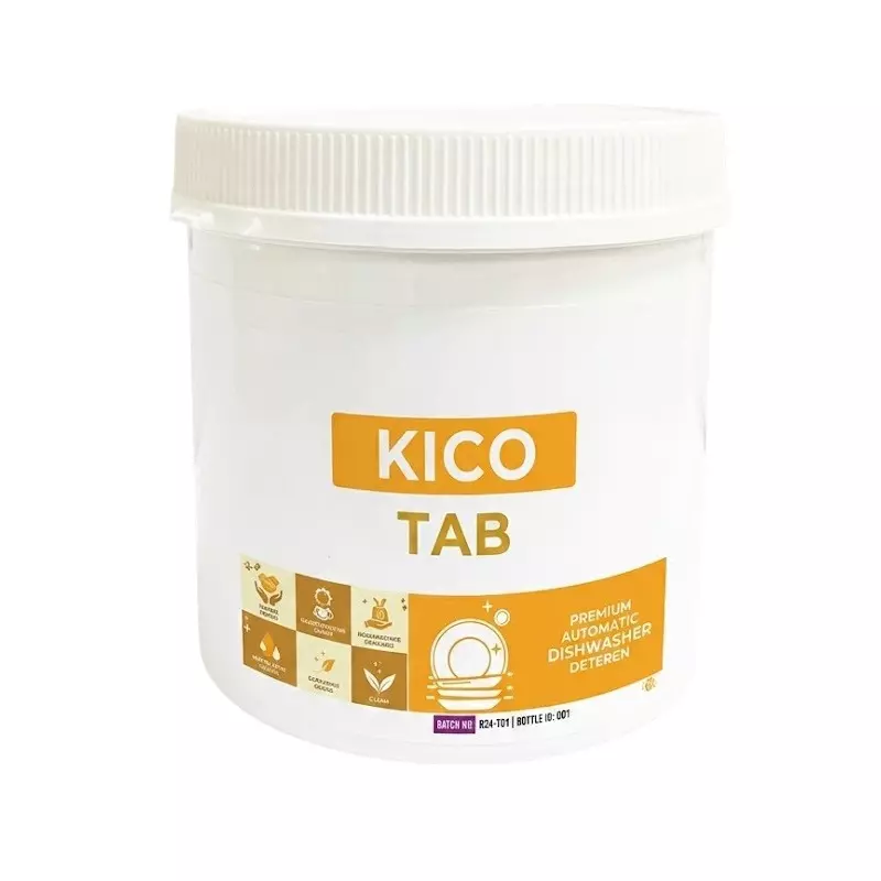 Kico Tab Chlorine 50 Tablets Jar Fresh Fragrance for Kitchen, Home & Hotels Use