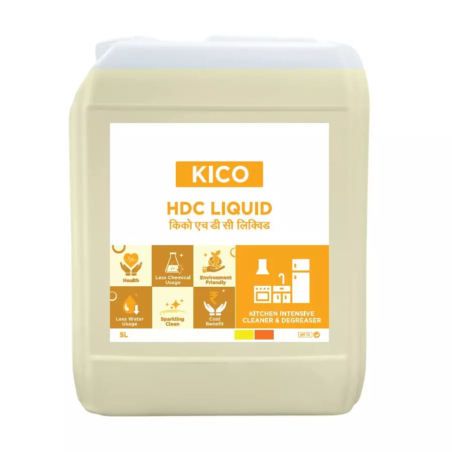 Kico Hdc Heavy Duty Cleaner 5 L Capacity Can Liquid Form Fresh Fragrance for Kitchen, Home & Hotels Use
