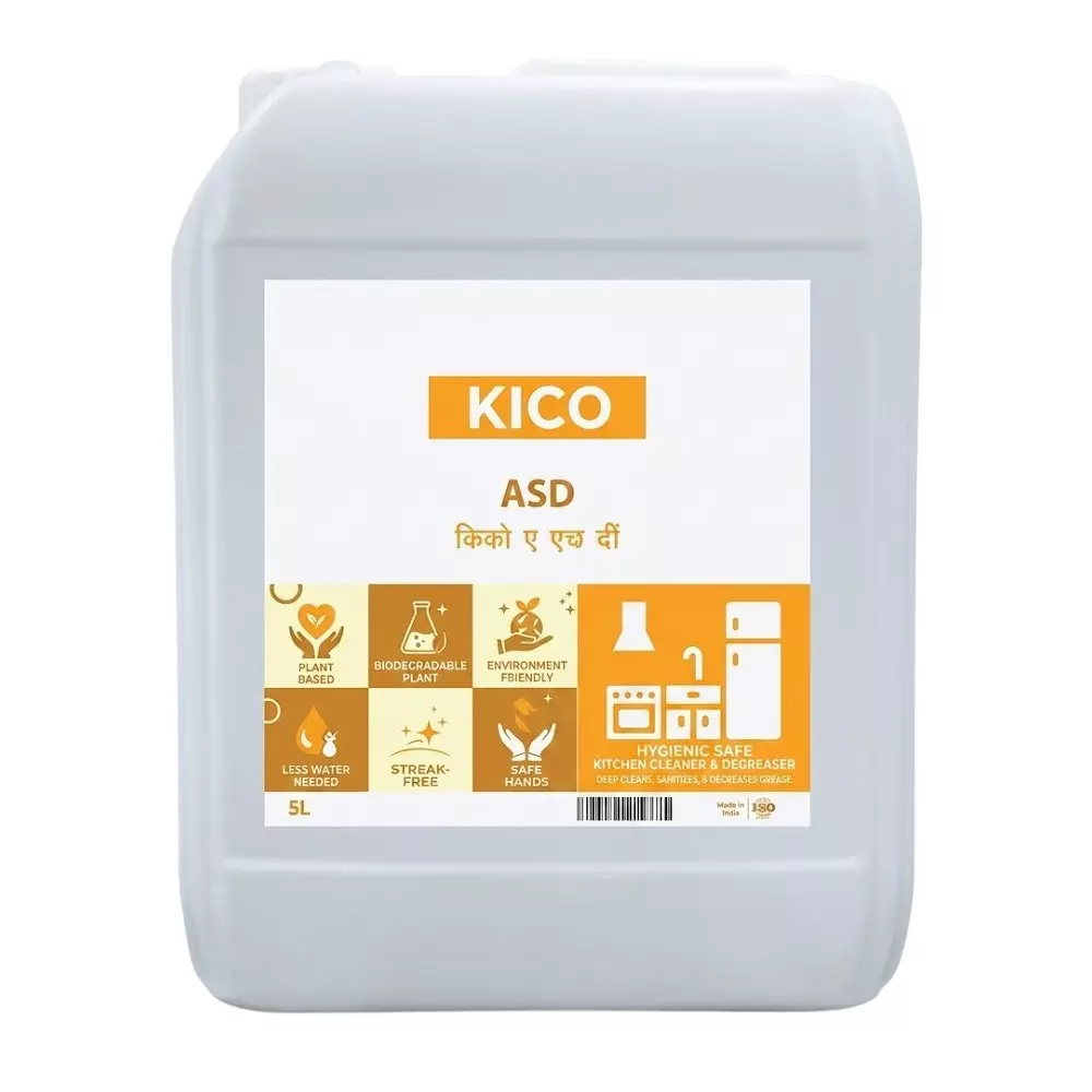 Kico Asd Aluminium Safe Degreaser 5 L Capacity Can Liquid Form Fragrance Free for Kitchen, Home & Hotels Use