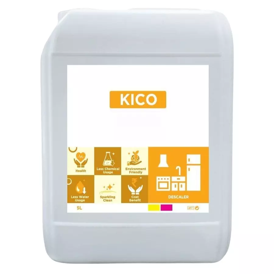Kico Vendiclean Coffee Vending Machine Cleaner 5 L Capacity Can Liquid Form Fresh Fragrance for Kitchen, Home & Hotels Use