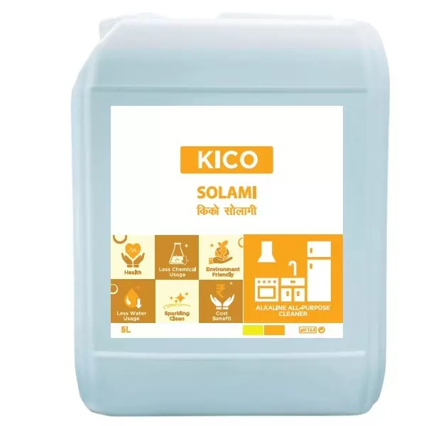 Kico Solami Multi Purpose Cleaner 5 L Capacity Can Liquid Form Fresh Fragrance for Kitchen, Home & Hotels Use
