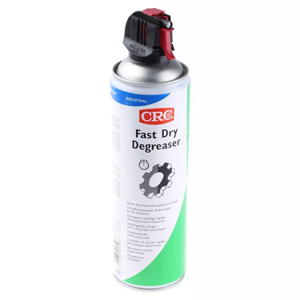 CRC FAST DRY DEGREASER Fast Drying Industrial Cleaner 650 ml / 500 ml Aerosol, 10227