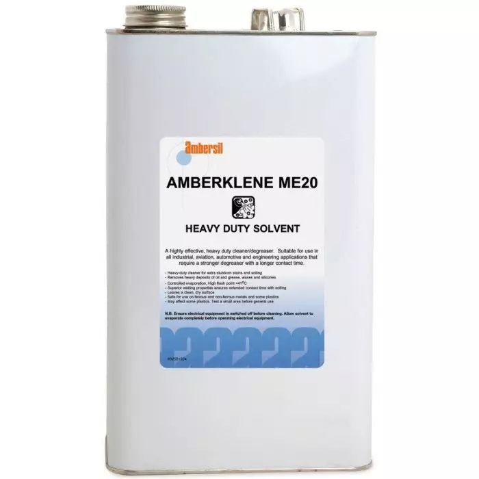 Ambersil Amberklene ME20 Solvent Based Solvent Degreaser 5 L Can, 31636-aa
