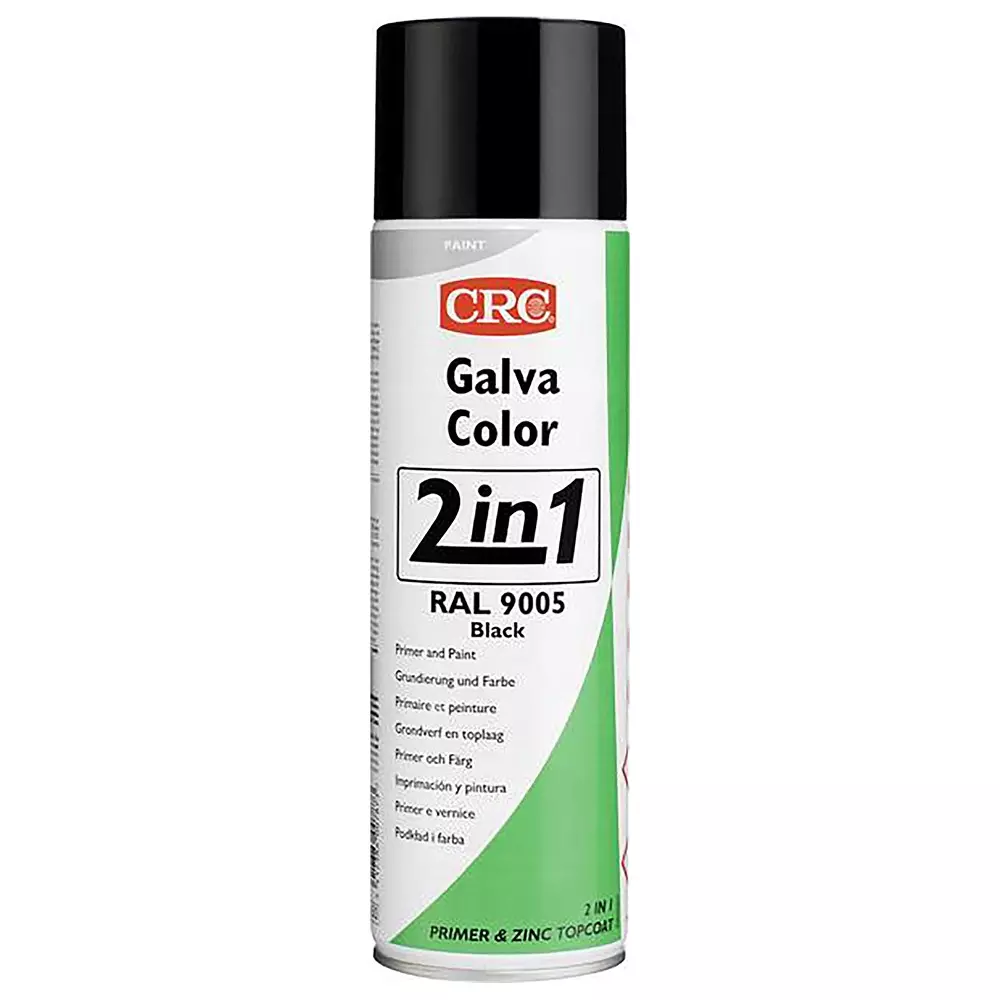 CRC Black 500 ml Can GALVACOLOR 9005 Rust Corrosion Inhibitor, 20581