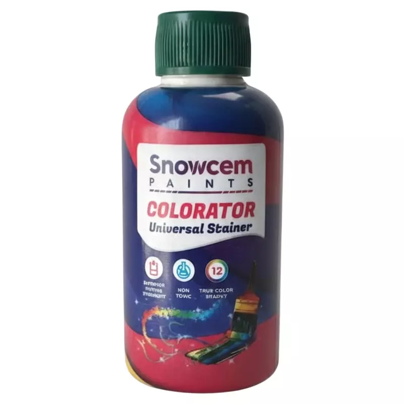 Snowcem Universal Colorator Stainer Fast Green 100 ml Liquid Bottle Smooth Finish for Interior & Exterior