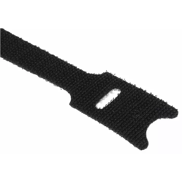 RS PRO Black Hook Loop Tape 20 mm x 200 mm