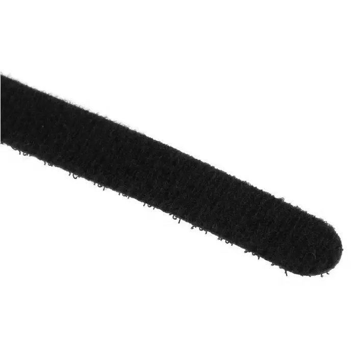 RS PRO Black Hook Loop Tape 20 mm x 200 mm