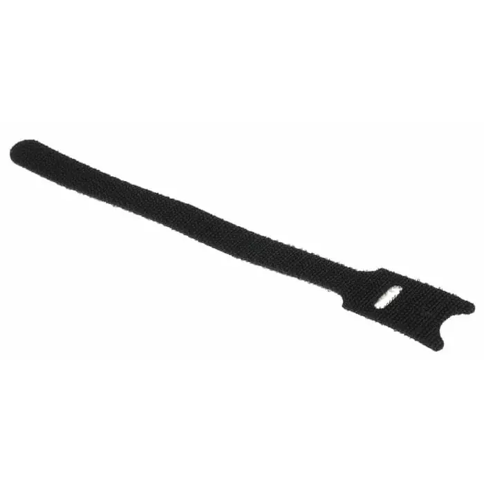 RS PRO Black Hook Loop Tape 20 mm x 200 mm