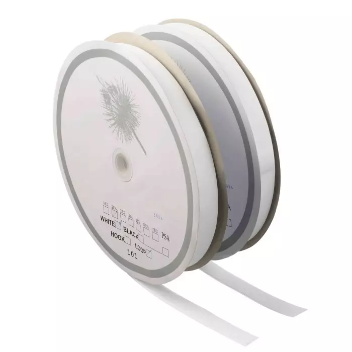 RS PRO Adhesive Black Hook Loop Tape 50 mm x 2.5 m