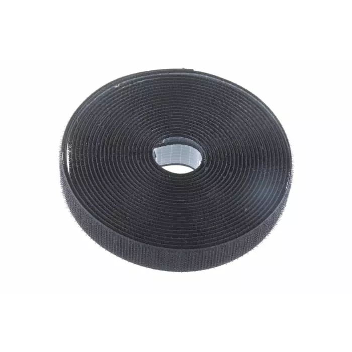 RS PRO Black Hook Tape 20 mm x 5 m, 30414673