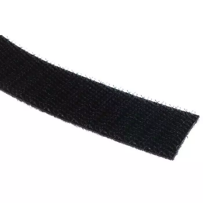 RS PRO Black Hook Loop Tape 20 mm x 5 m