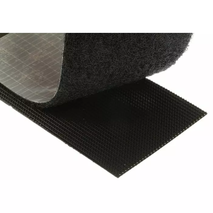RS PRO Black Hook Loop Tape 50 mm x 100 mm