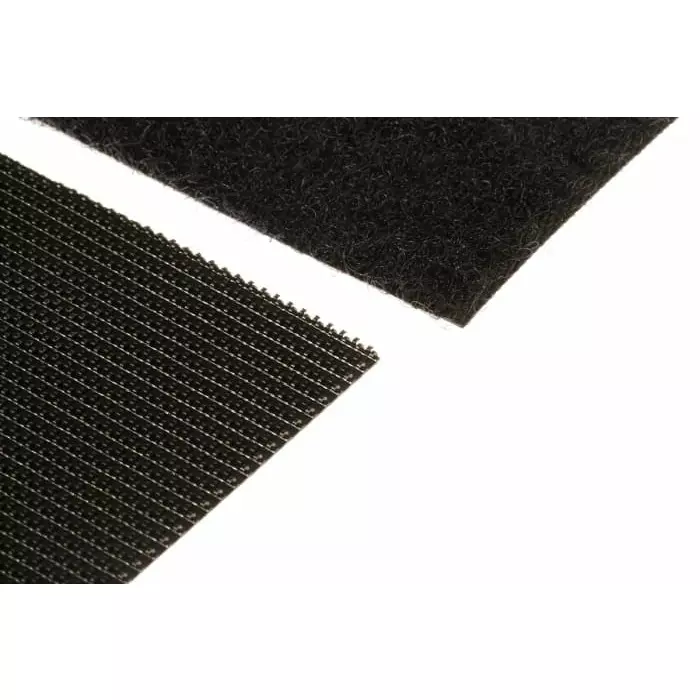 RS PRO Black Hook Loop Tape 50 mm x 100 mm