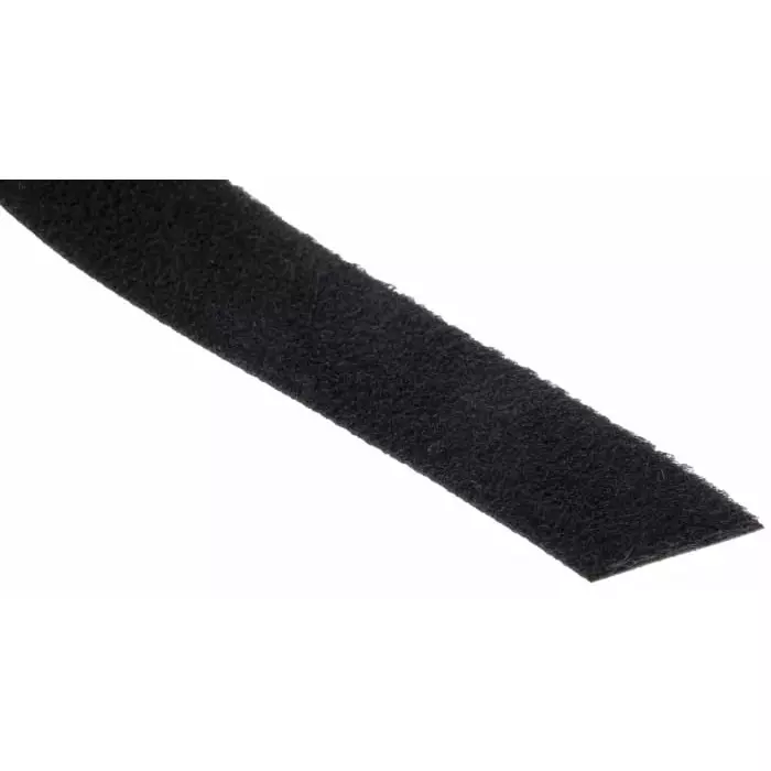 RS PRO Black Hook Loop Tape 20 mm x 10 m, 30419917