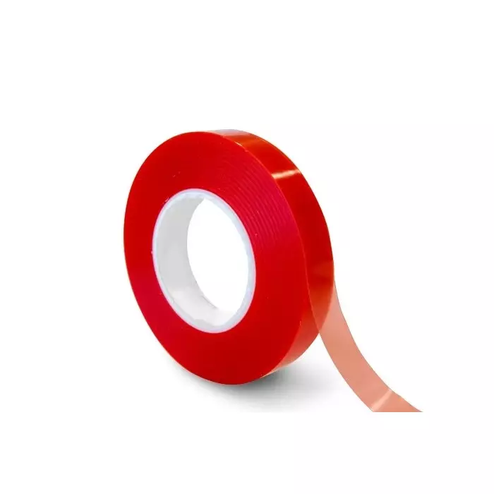RS PRO F40 Red Double Sided Polyester Tape 0.2 mm Thick Polyester Backing 38 mm x 50m