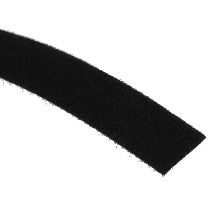 RS PRO Black Hook Loop Tape 20 mm x 10 m