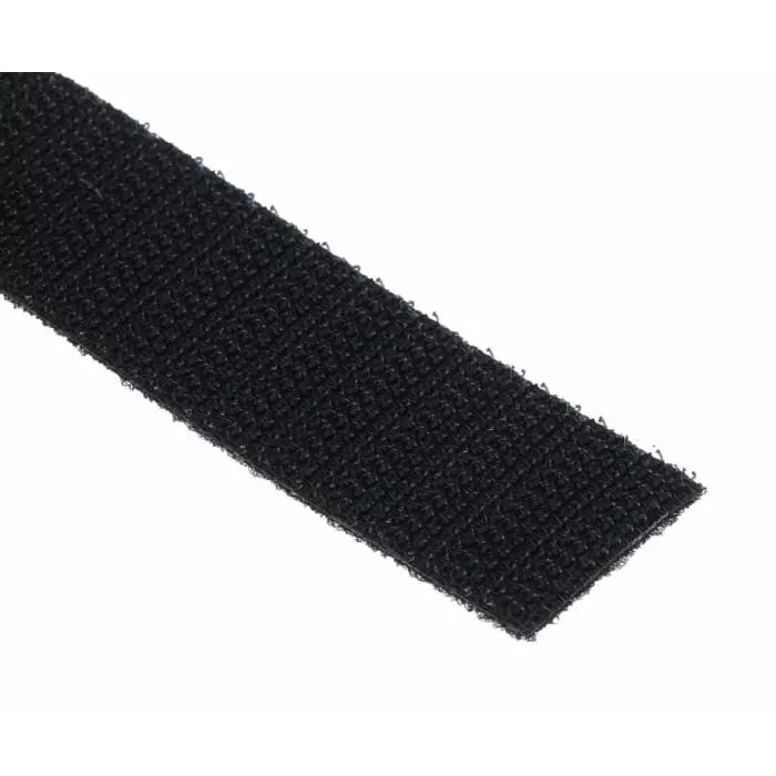 RS PRO Black Hook Loop Tape 20 mm x 10 m