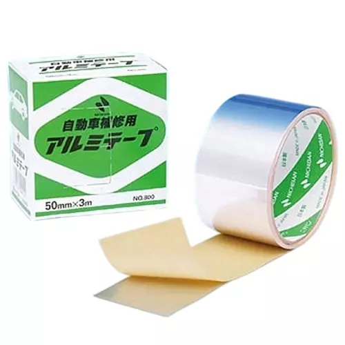 NICHIBAN Aluminum Tape 3 m x 50 mm Silver, A800 (Pack of 50 Roll)