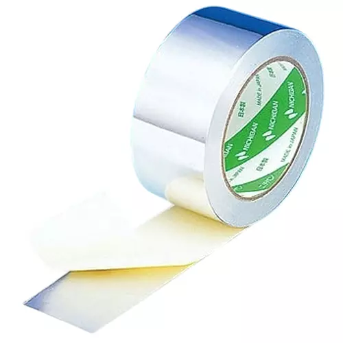 NICHIBAN Aluminum Tape 50 m x 50 mm Silver, No.961(with Separator) (Pack of 24 Roll)