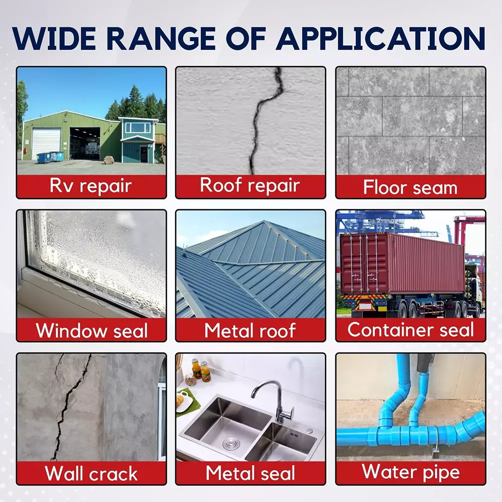 GENERIC Aluminium Butyl Tape 192 mm Width x 4 m Length Silver Color (Pack of 5)