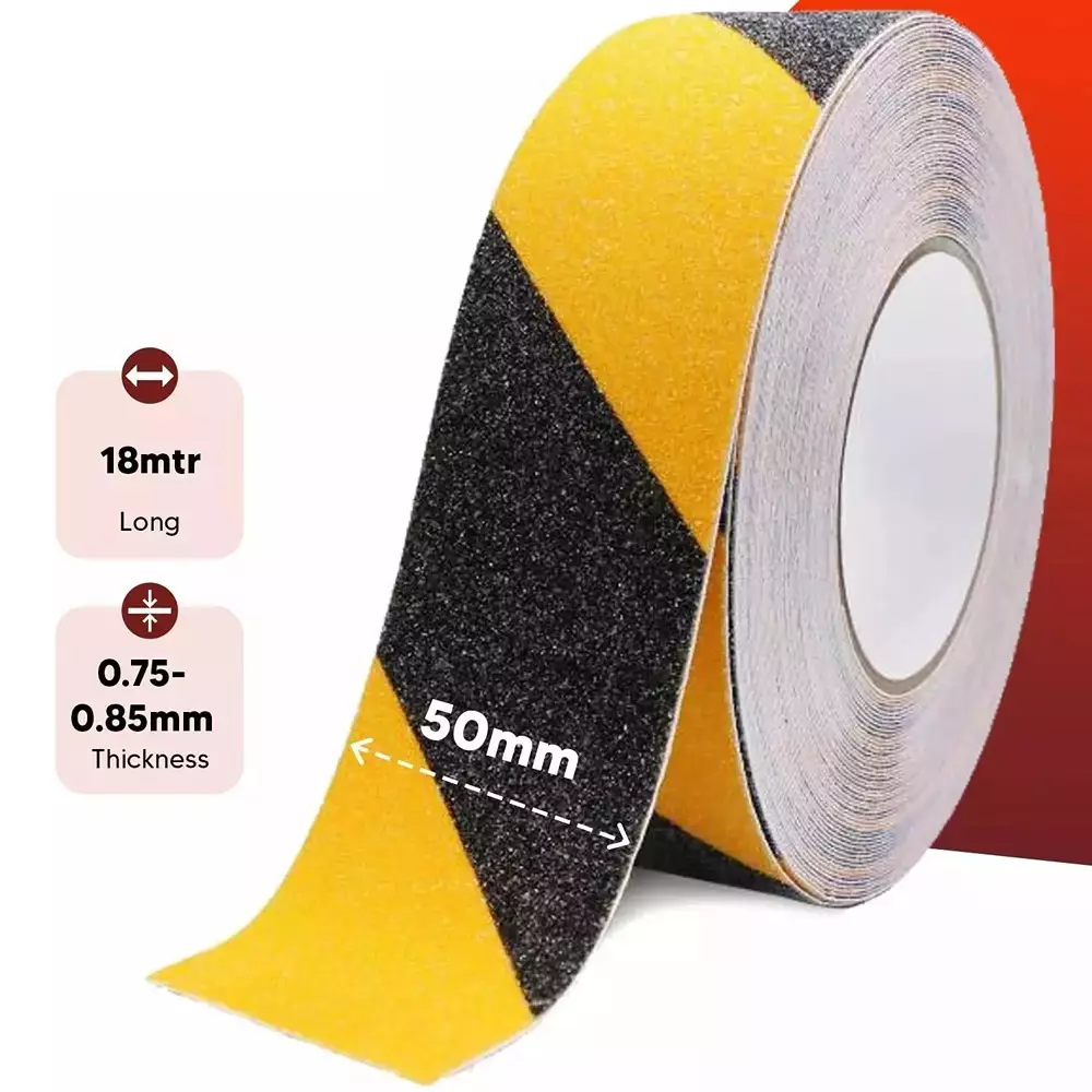 generic-anti-slip-adhesive-floor-tape-18-m-x-50-mm-grainy-texture-yellow-black-075-085-mm-thickness-pack-of-5