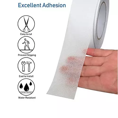 Udyogi Anti-Skid Tape 51x305 cm (2 inch x 10 feet) Transparent, ASCWR210