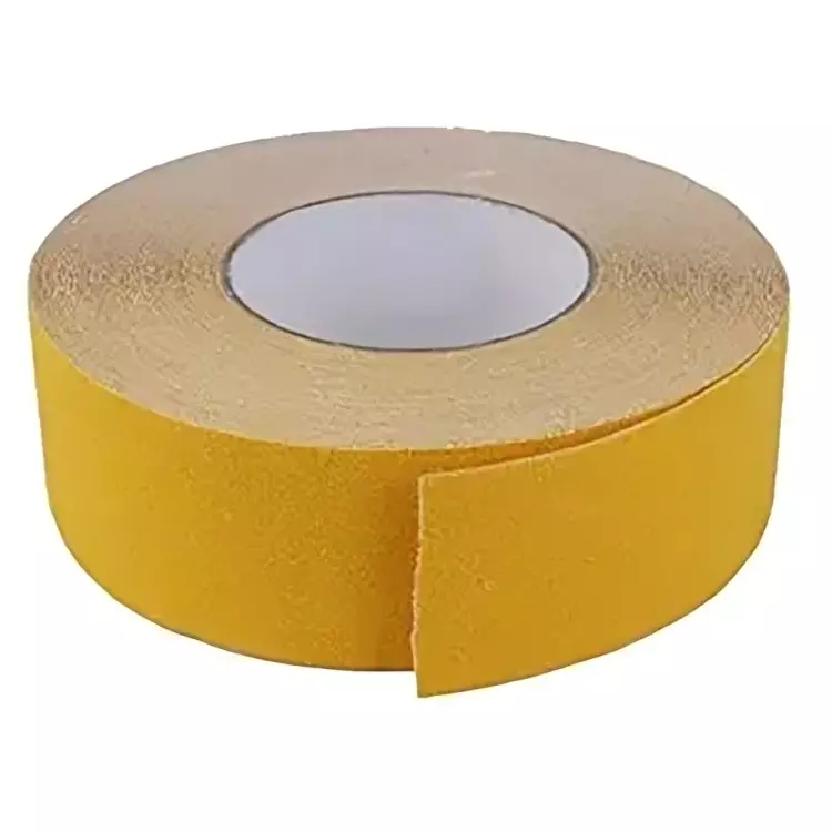 DC Anti Skid Tape 96 mm Width x 5 m Length, Yellow Color for Slippery Surfaces (Pack of 12)