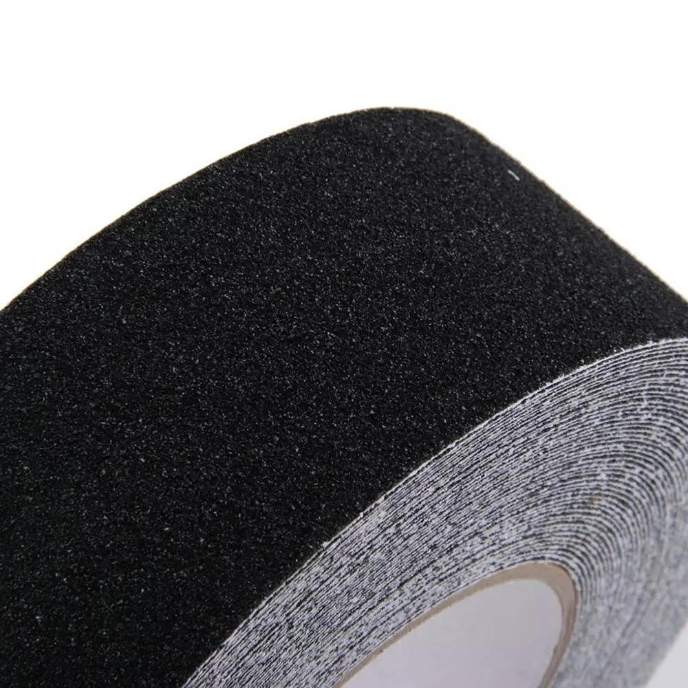 DC Anti Skid Tape 24 mm Width x 18 m Length, Black Color for Slippery Surfaces (Pack of 24)