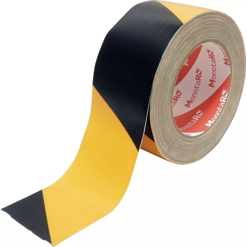 MonotaRO Cloth Tape Stripe Pattern Yellow x Black, 6846095
