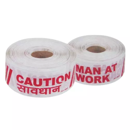 GENERIC Red and White Caution Barricading Tape 250 Meter Roll
