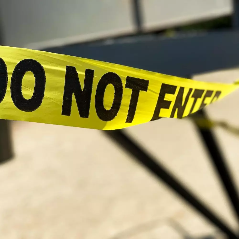 Singhal Do Not Enter Barricade Tape Roll 75 mmx300 m, Yellow (Pack of 20 Rolls)