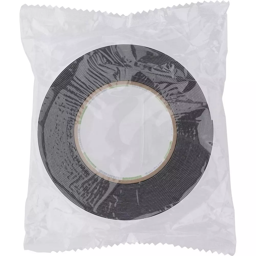 Nitto Denko Foamed Butyl Rubber Base Double Sided Adhesive Tape 30 mmx10 m Black, 48874883